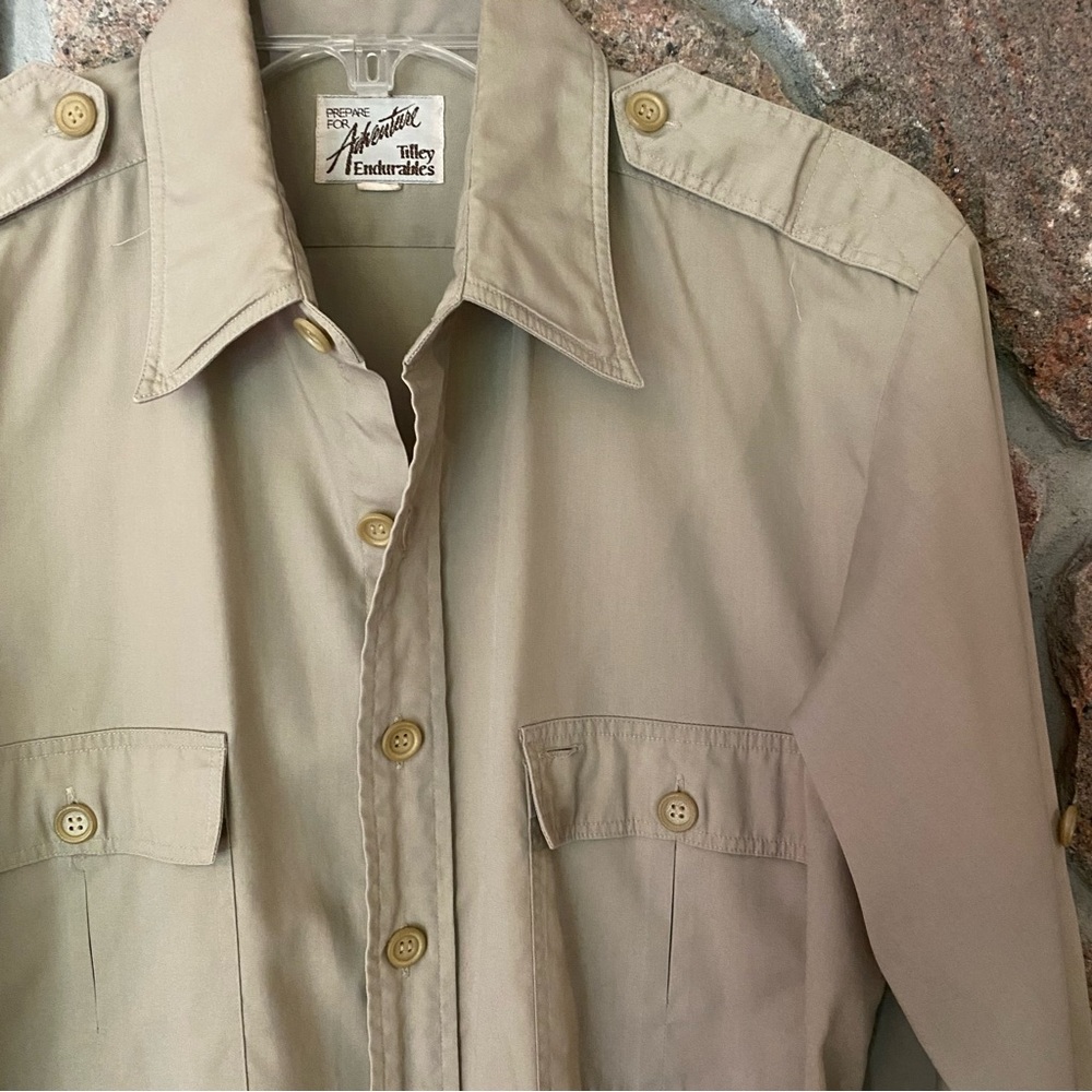 Vintage 70s Original Tilley Endurables long sleeved safari shirt - Picture 2 of 4